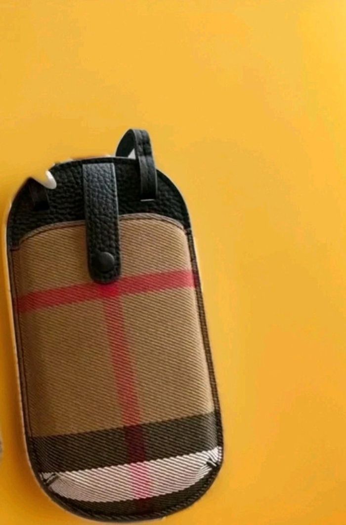 Sac pour portable + CB a porter en bandoulière Cuir + toile - photo numéro 5