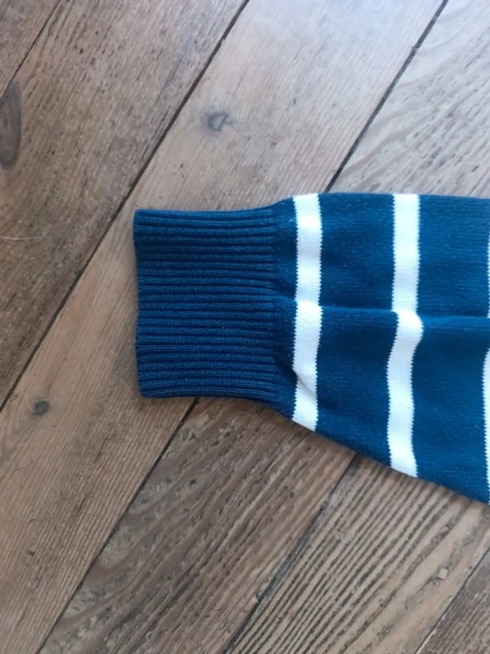 Pull a rayures tommy Hilfiger bleu Taille M - photo numéro 4