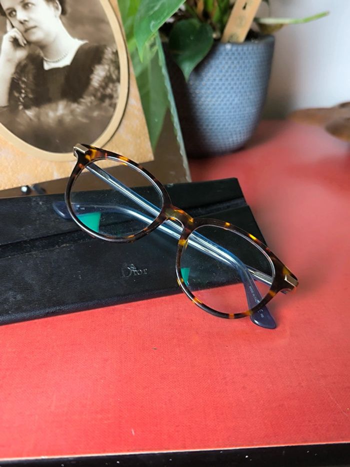Monture Havana-Bleu Christian Dior