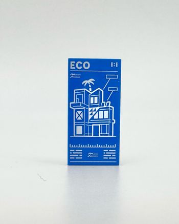 Lego Accessoires City : Tile 2x4 Eco - NEUF