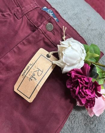 Pantalon bordeaux femme