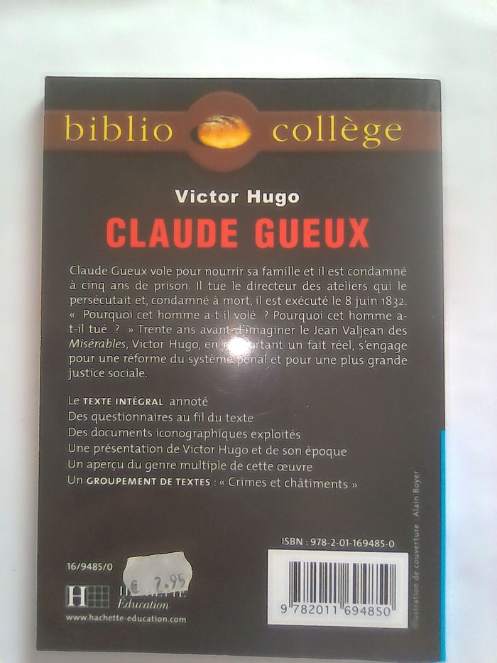 Claude Gueux. Hugo - photo numéro 2
