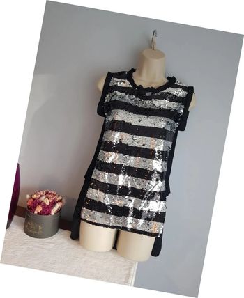 Haut Festif Sequins Young District taille 36