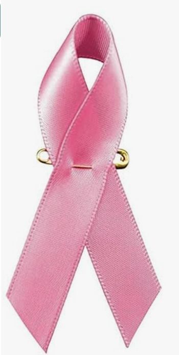 Lot un stylo et une broche octobre rose