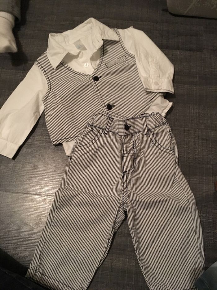 Ensemble chemise gilet et pantalon - photo numéro 2