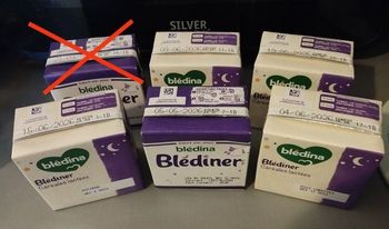 Lot 5 Briques Blédiner Repas Bébé Bledina Légumes Lait 6/12 Mois