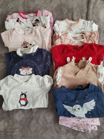 Lot pyjamas 9 mois multimarques
