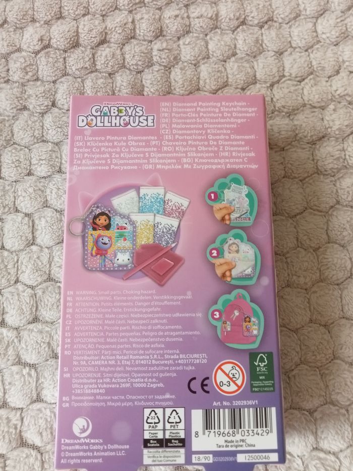 Porte clé a faire gabby chat - photo numéro 3