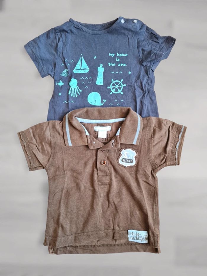 Lot polo et T-shirt manches courtes