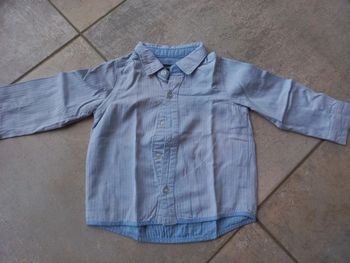 Chemise bleu clair In Extenso 18 mois