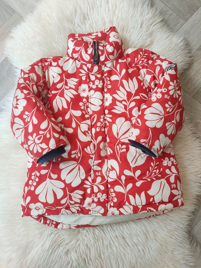 Doudoune mi-longue Petit Bateau imprimée 4 ans
