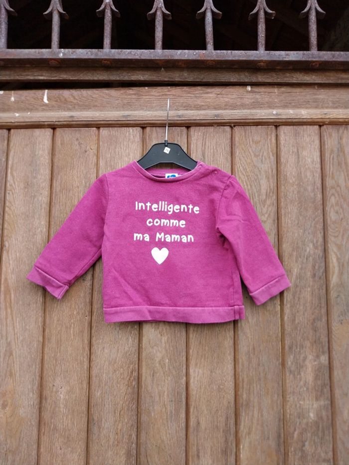 Pull bébé fille 18 mois mots d'enfants