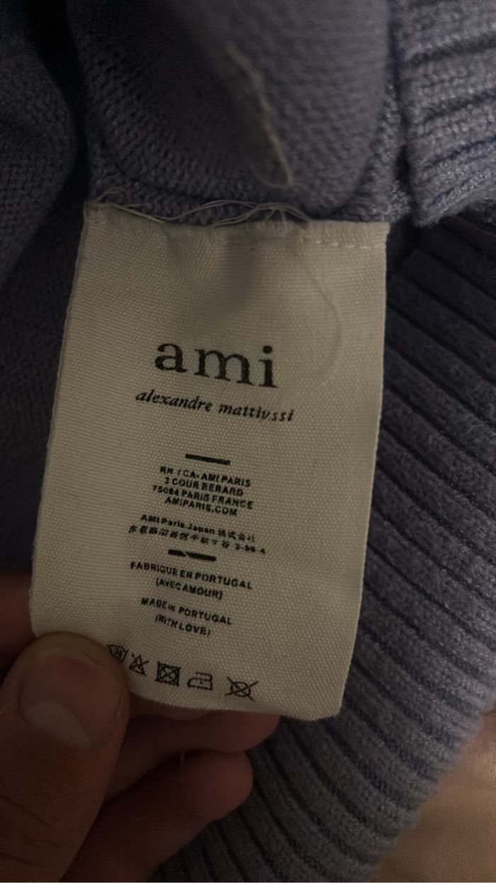 Pull ami Paris bleu ciel taille L - photo numéro 4