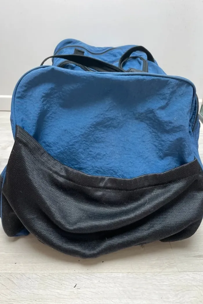 Kiva Tour navy blue Duffel Bag Travel Gym Bag Luggage Carry On Vintage 130L - photo numéro 6