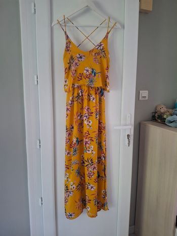 Robe longue moutarde t36