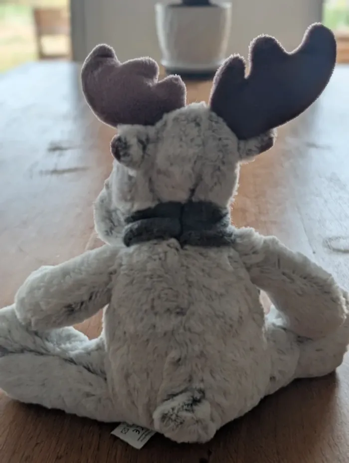 Peluche Renne toute douce 30cm - photo numéro 3