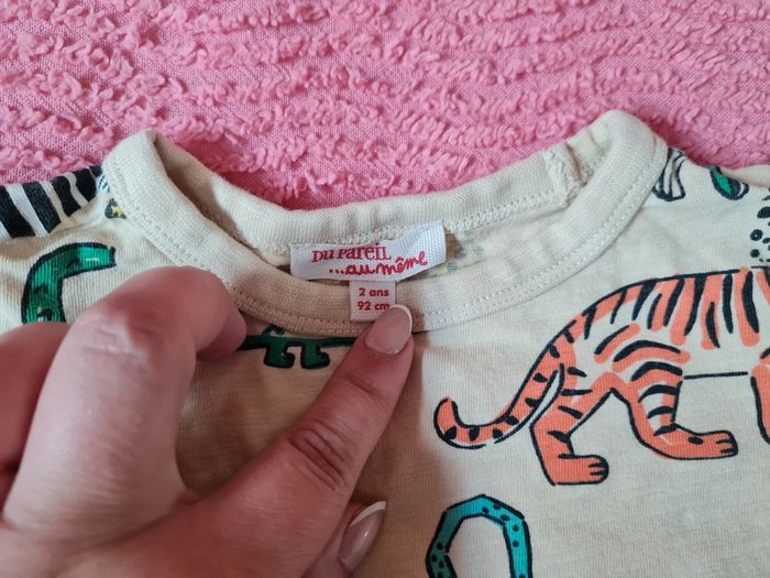 Lot 2 tee shirt garçon DPAM 2 ans - photo numéro 3