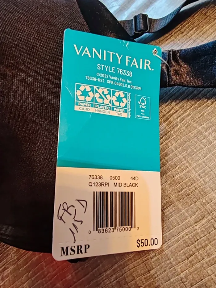 Soutien gorge Vanity Fair taille FR 115D US 44D - photo numéro 3