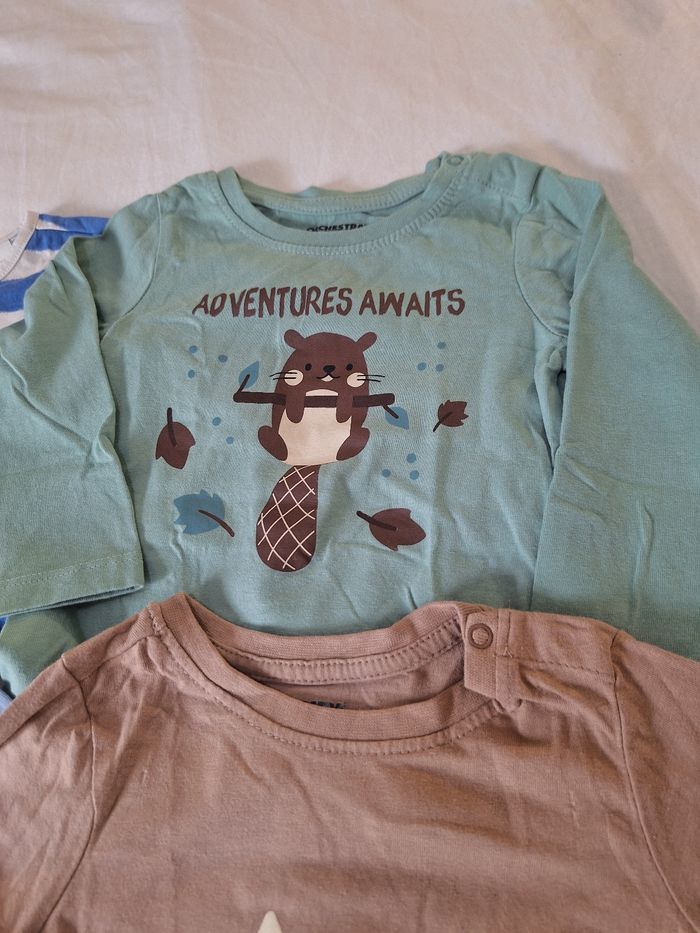 Lot de 7 tee-shirts manches longues 18 mois - photo numéro 5