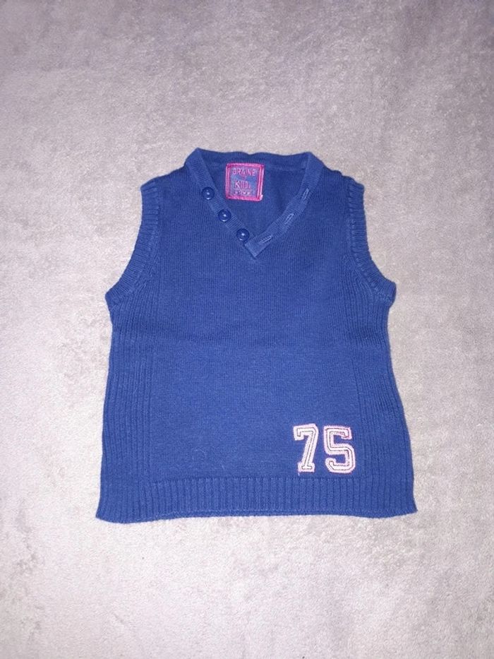 Pull fin col V garçon 12 mois
