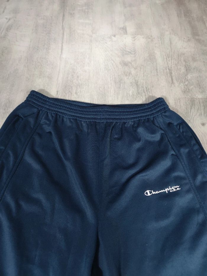 Ensemble Survêtement Champion U.S.A. Vintage Bleu Marine Logo Brodé Blanc Taille M Homme - photo numéro 11