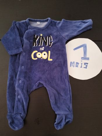 Pyjama velours 1 mois