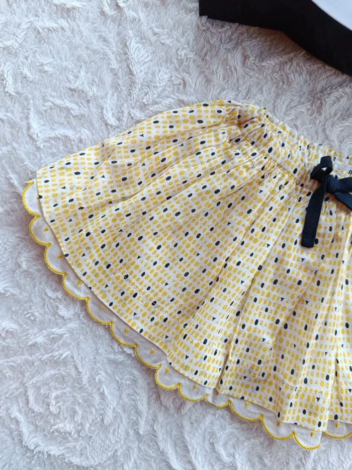 Jupe neuve avec étiquette Fille 6 mois Marèse très chic 100% coton - photo numéro 3