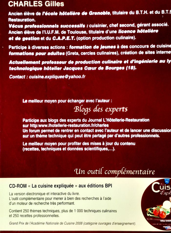 La Cuisine expliquée tous niveaux du cap au bts- Gilles Charles - photo numéro 5