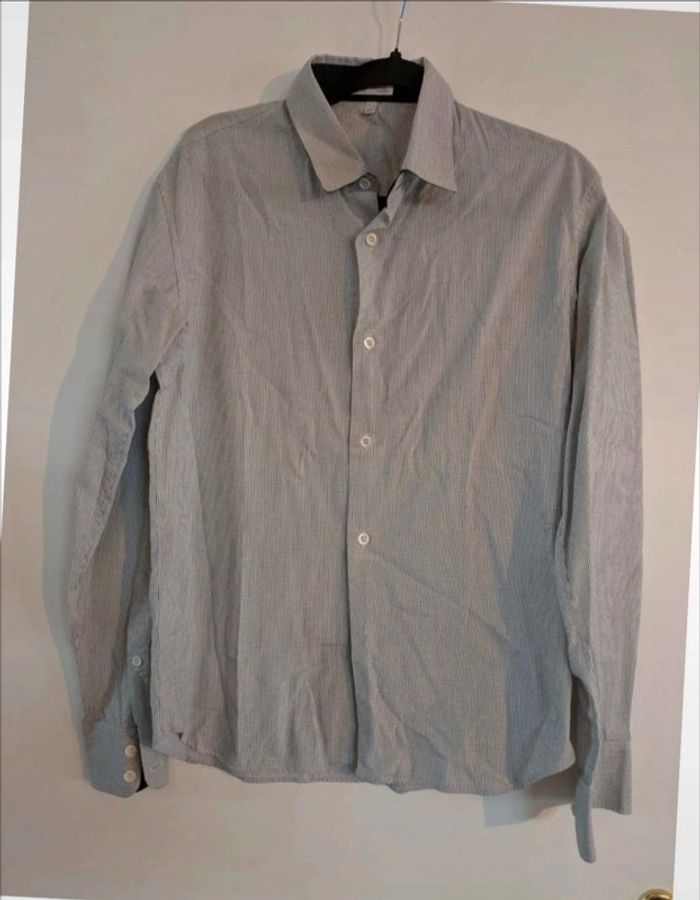 Chemise 100% coton a petits carreaux Agnès B