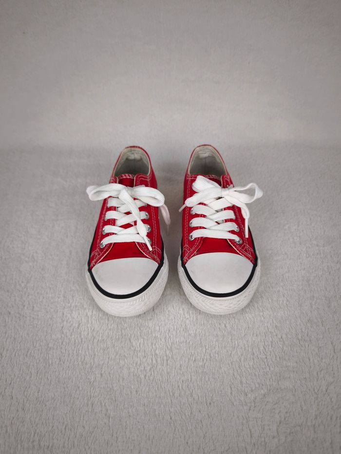 Sneakers rouge et blanche mixte pointure 31 - photo numéro 8