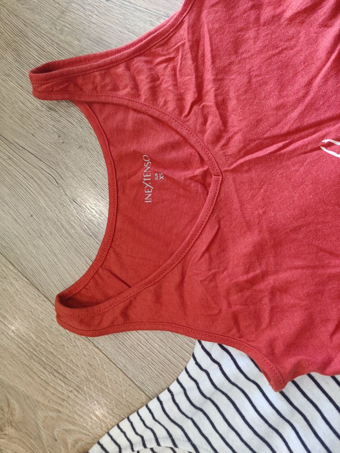 Lot de 2 tops marin coton In extenso Taille XS - photo numéro 3