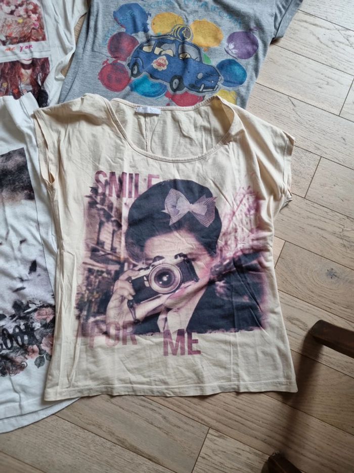 Lot 4 tee shirts taille 0 - photo numéro 2
