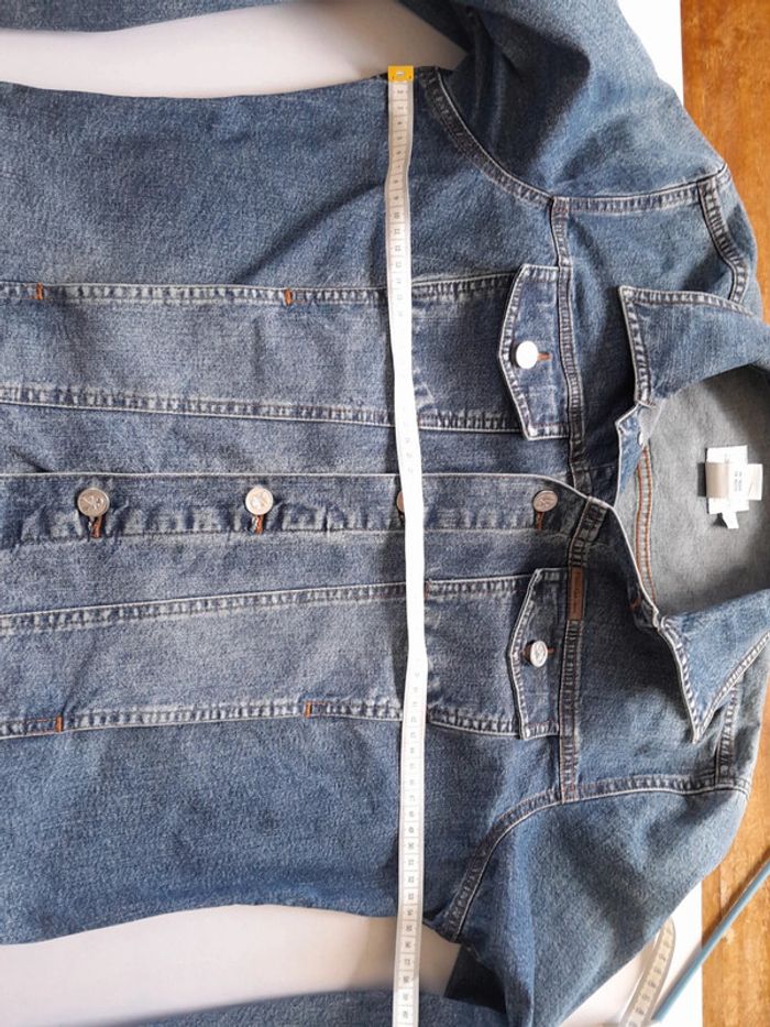 Très belle veste en jean Clavin Klein jeans  mixte L modèle contractor - photo numéro 12