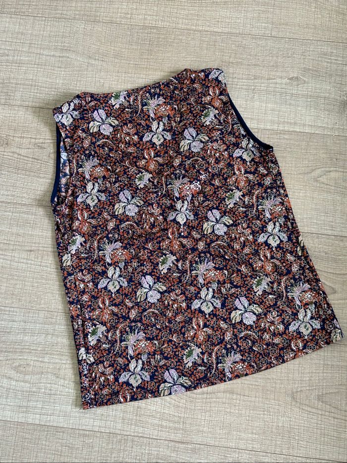 Blouse imprimée sans manches Morgan taille S comme neuve - photo numéro 8