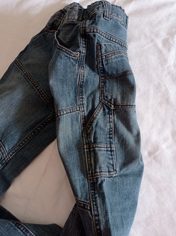 Marque relax taille 12 ans Jean bleu ciel 100 % coton avec poche devant derrière sur le côté voir photos - photo numéro 4