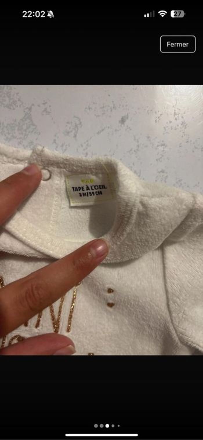 Pyjama velours « mini nous »