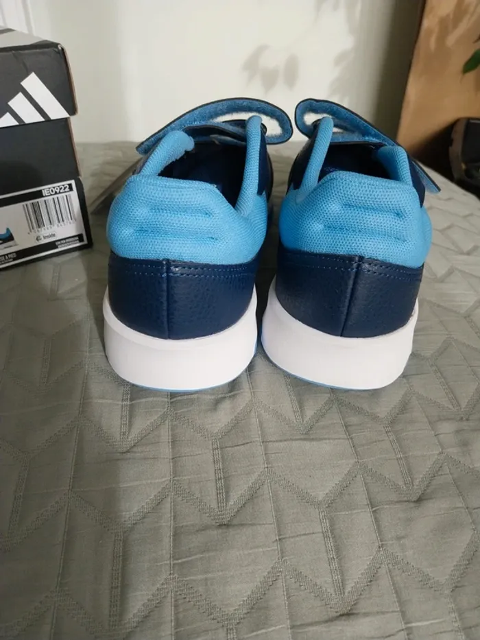 Basket bleu Adidas à scratch T40 - photo numéro 8