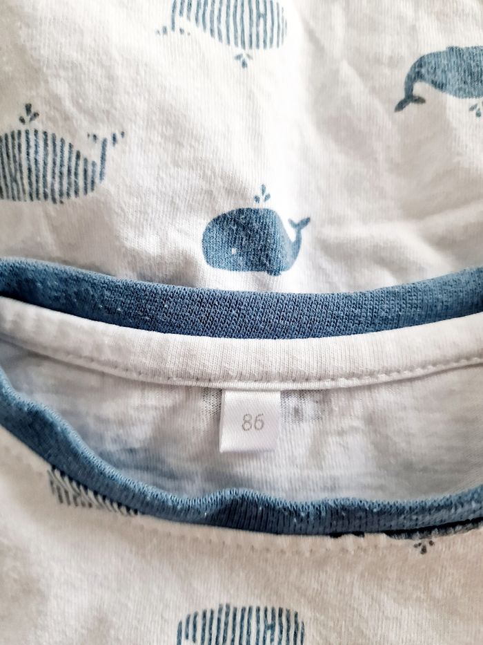 Zeeman - Pyjama 2 pièces, manches longues + pantalon - Baleines (18 mois) - photo numéro 5