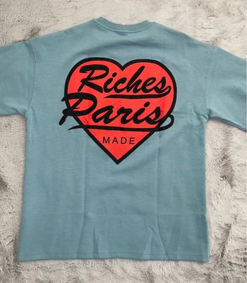 T-shirt Riches Paris oversize bleu - Taille M