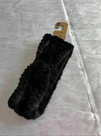 Cache oreille noir femme