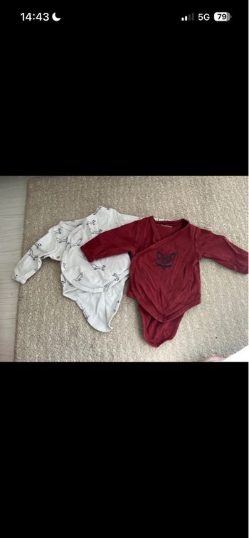 Lot de 2 bodies 