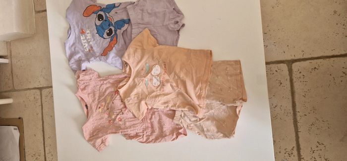 Lot pyjama short pyjashort stich kiabi 24 mois