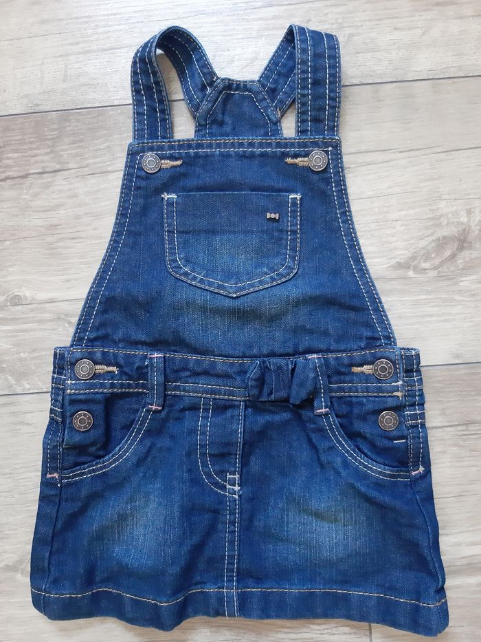 Robe salopette en jean