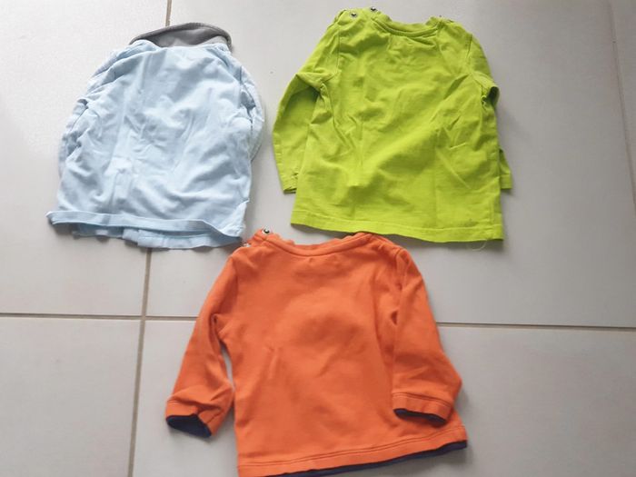 3 T- shirts Manche Longue 9 mois - photo numéro 5