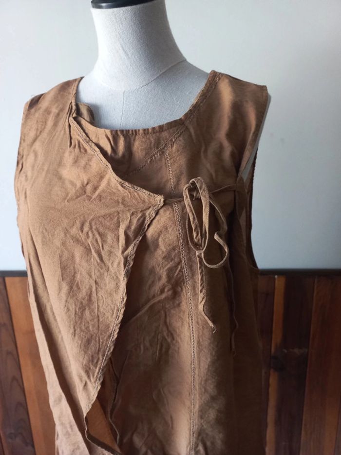 Robe asymétrique marron - photo numéro 3