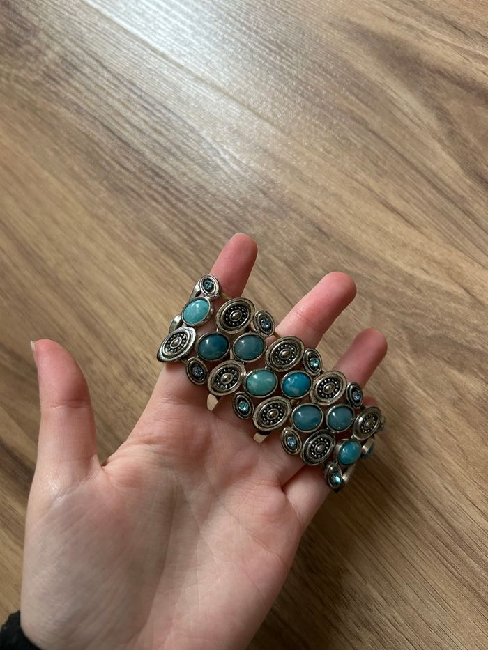 Bracelet bleu à perles réglable Boutique Indépendante - photo numéro 4