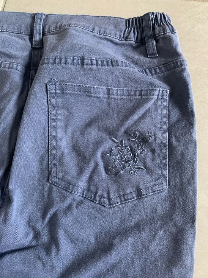 Superbe pantacourt bleu BPC taille 40 - photo numéro 4