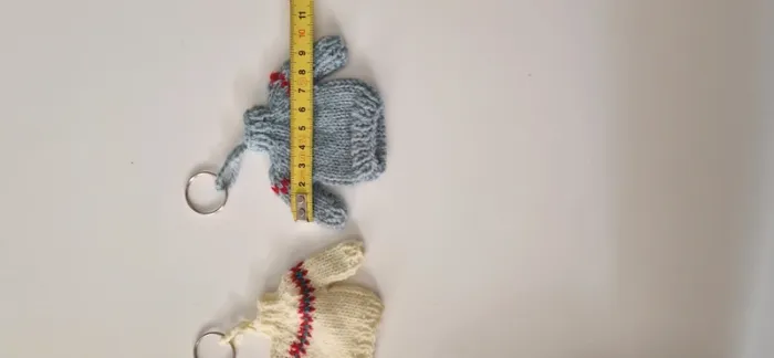 Lot de 2 portes-clé tricot - photo numéro 4