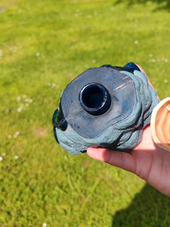 Grande figurine vintage Pocahontas sur son rocher - photo numéro 16