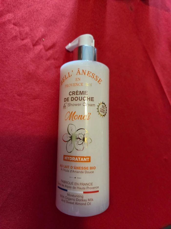 Crème de douche lait d ânesse bio monoï 400ml